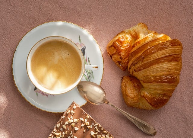 Free Coffee Croissant photo and picture