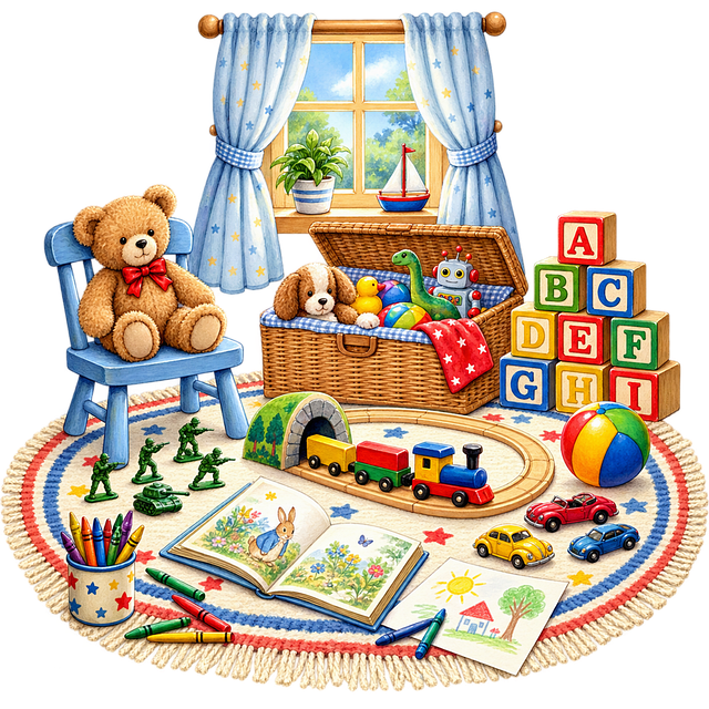 Free children toy teddy illustration