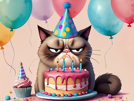 Free Cat Cake illustration and picture