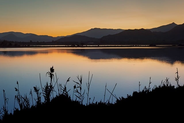 Free Sunset Lake photo and picture