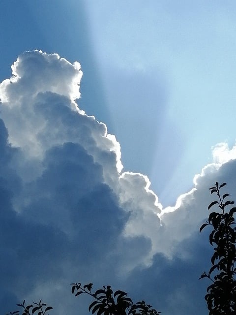 Himmel, Wolken, Strahlen, Natur
