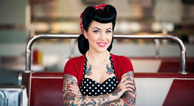 Free Alternative Pinup Retro Portrait photo and picture