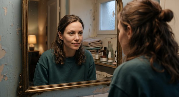 Free Woman Mirror photo and picture