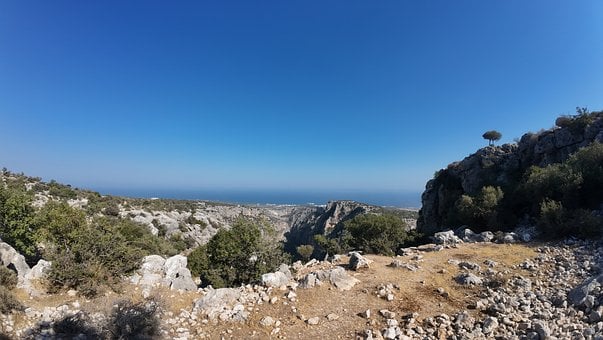 Panorama, Naturaleza, Montañas, Mar