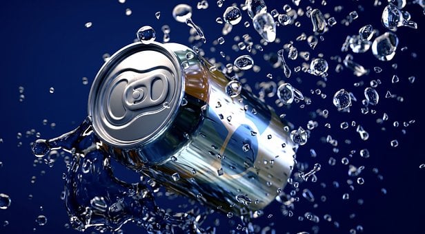 Free Can Water Droplets illustration and picture