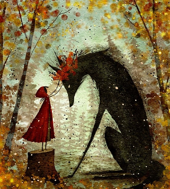 Free Little Red Riding Hood Wolf illustration and picture