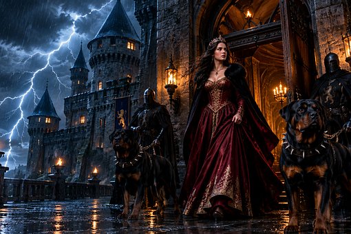 Free Castle Thunderstorm photo and picture