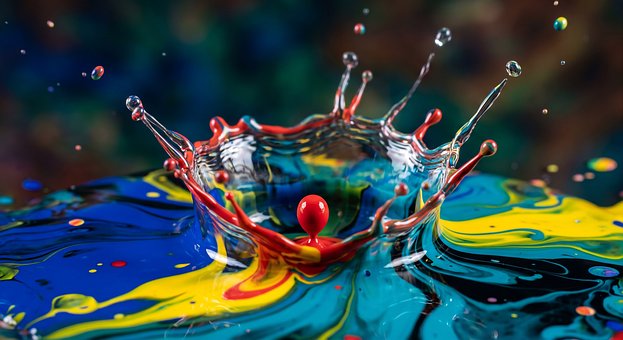 Free Water Splash Liquid Crown illustration and picture
