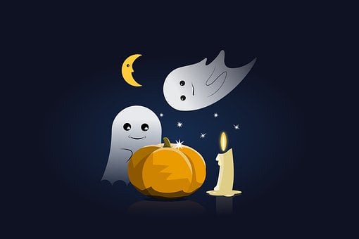 Halloween, Græskar, Spøgelse, Uhyggelig