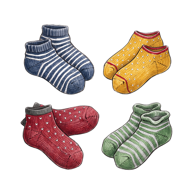Free socks ankle socks stripes illustration