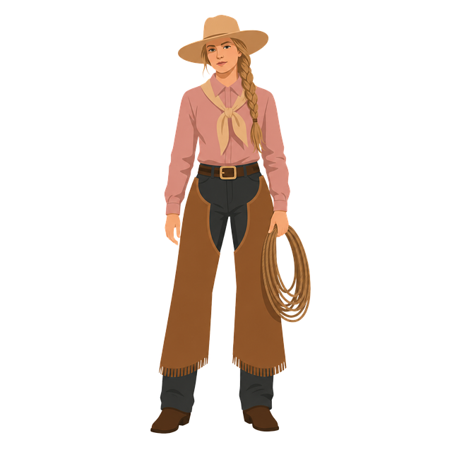Free cowgirl lasso cowboy hat vector