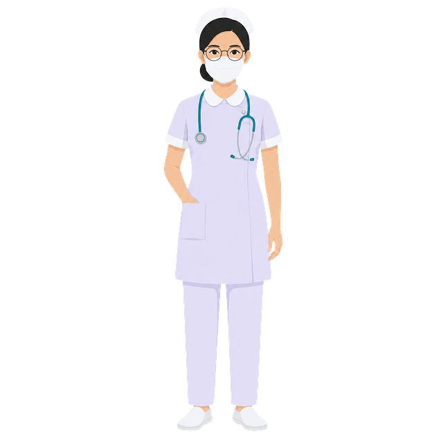 Free nurse medical mask stethoscope vector