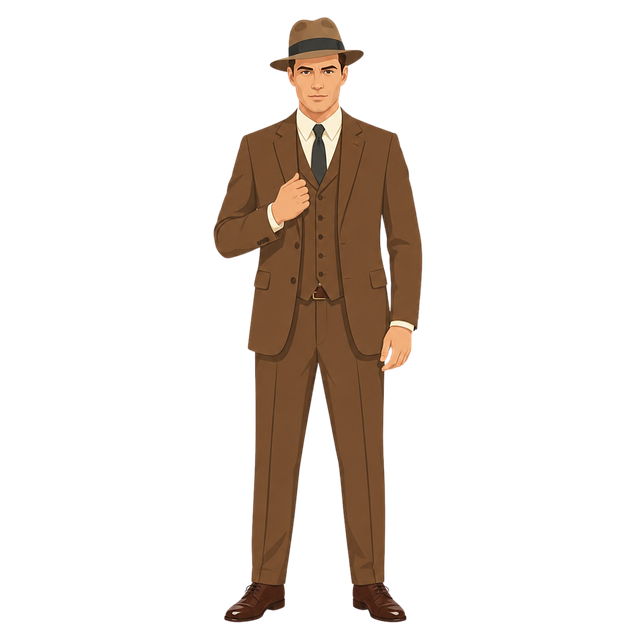 Free elegant man vintage style gentleman vector