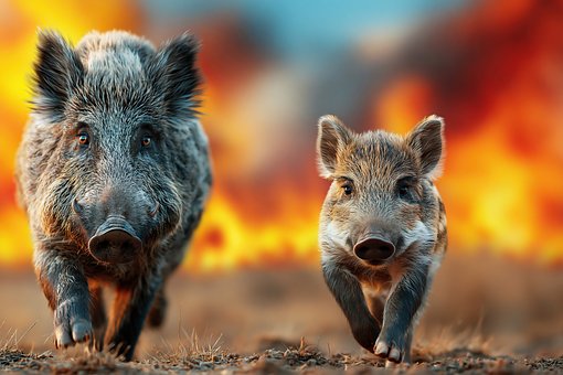 Free Wild Boar Piglet illustration and picture
