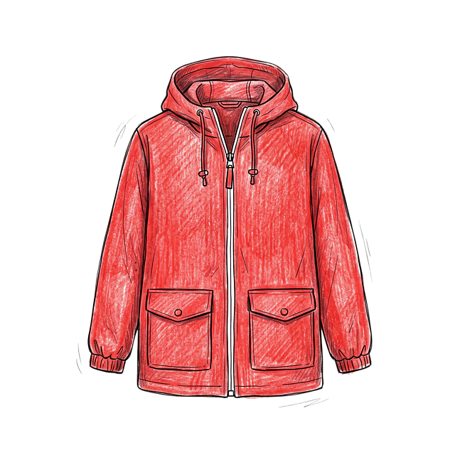 Free jacket red hood illustration