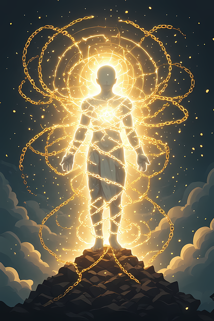 Free spirituality aura enlightenment illustration