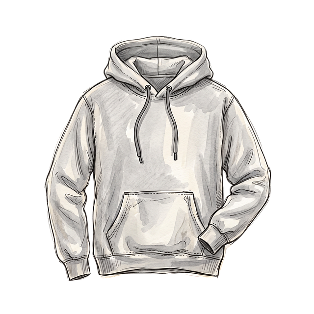 Free hoodie pullover drawing illustration