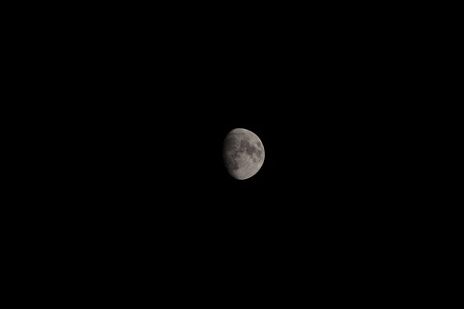 Luna, Noche, Cosmos, Cielo Oscuro
