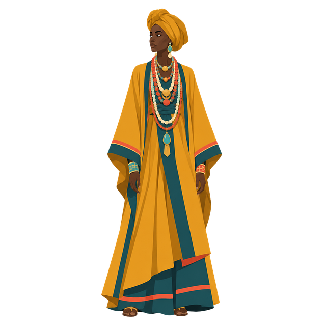 Free african fashion traditional african clothing headwrap vector