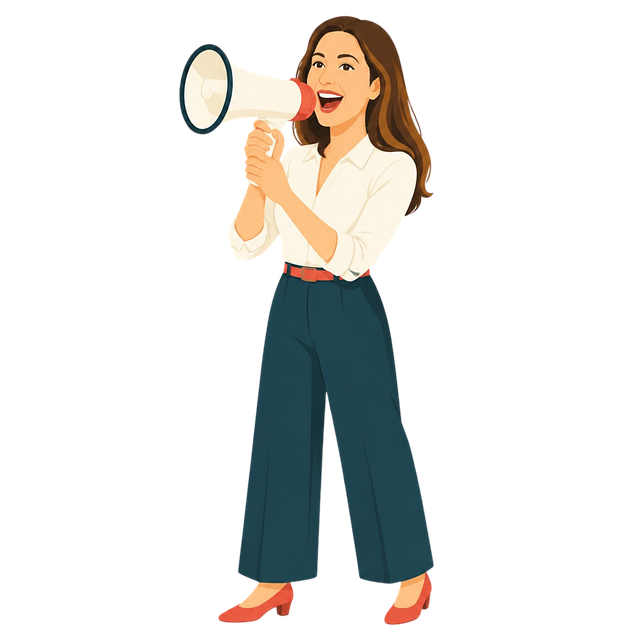 Download free HD stock image of Businesswoman Megaphone Free businesswoman megaphone announcement vector