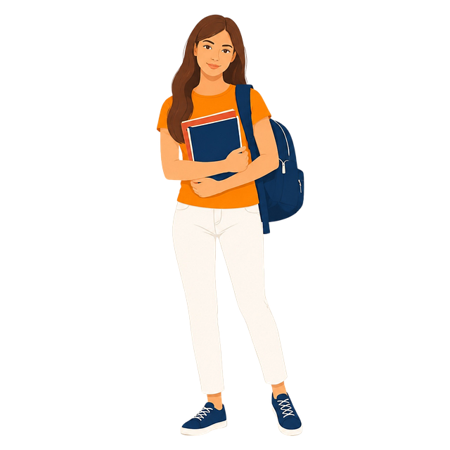 Free student college student textbooks illustration