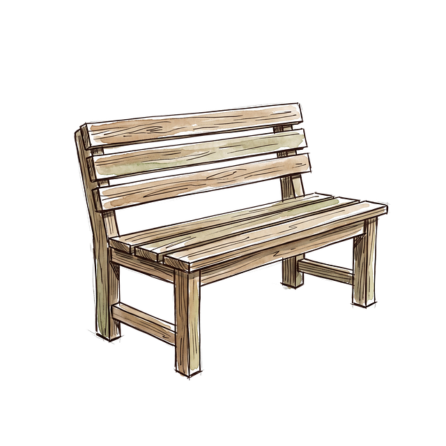 Free bench park wood illustration