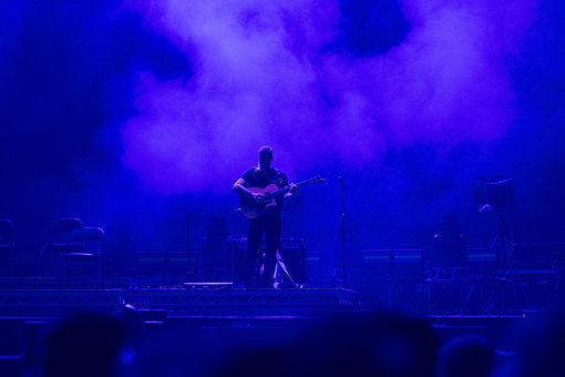 Musik, Gitarre, Konzert, Bühne, Licht