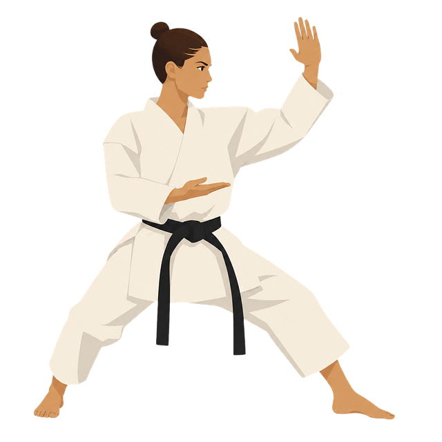 Free Female Karate Athlete Karate vector and picture