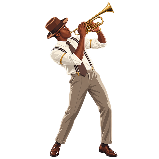 Free trumpet jazz musician vector