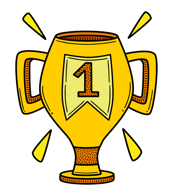Download free HD stock image of Trophy First Place Free trophy first place winner illustration