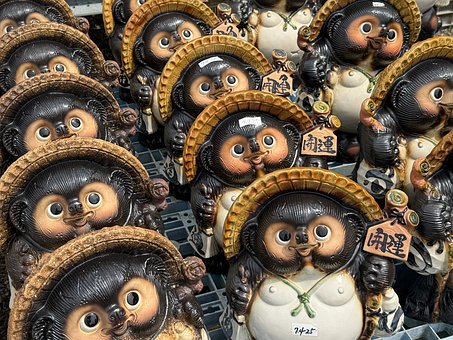 Tanuki, Japanse Keramiek