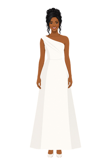 Mulher Elegante, Vestido Branco