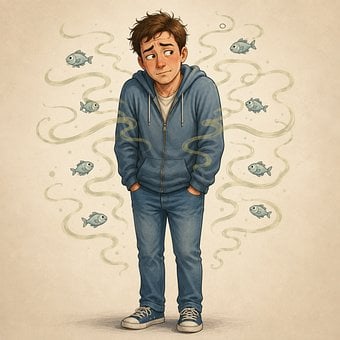 Free Man Fish illustration and picture
