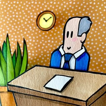 Free Office Desk illustration and picture