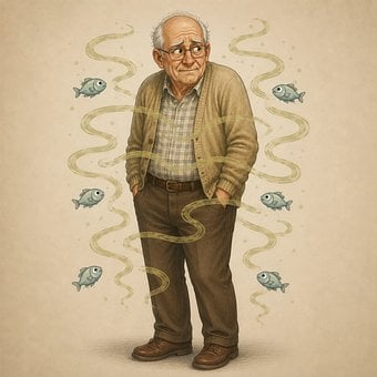 Free Man Fish illustration and picture