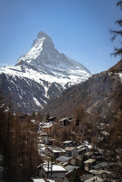 Matterhorn, Suiza, Zermatt, Primavera