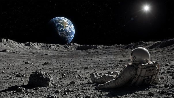 Free Astronaut Moon illustration and picture
