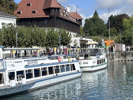 Havnepromenade, Havn, Båd, Vand