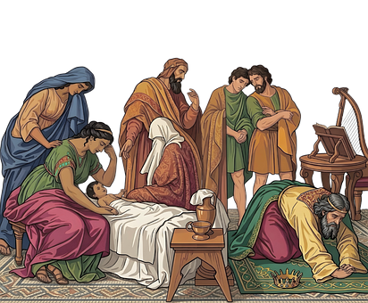 Free Bible King David illustration and picture