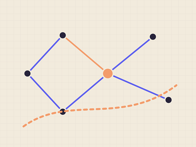 Free graph diagram science vector