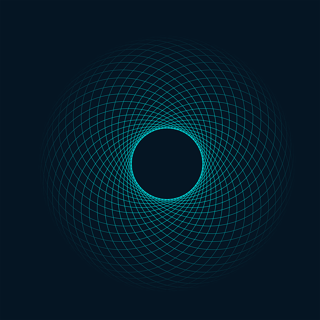 Free geometry abstract circle illustration