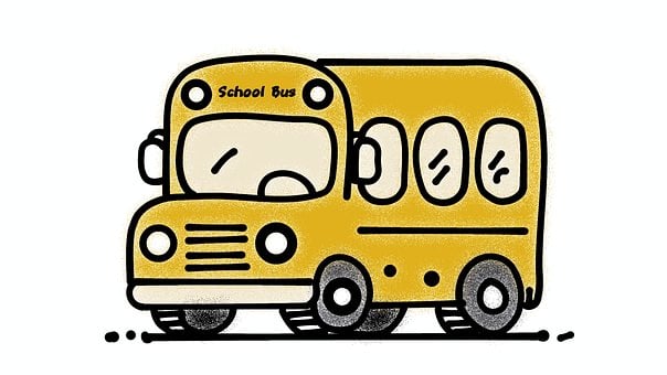Ônibus, Amarelo, Ônibus Escolar
