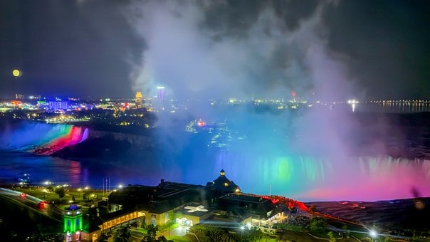 Free Niagara Falls Night Landscape photo and picture