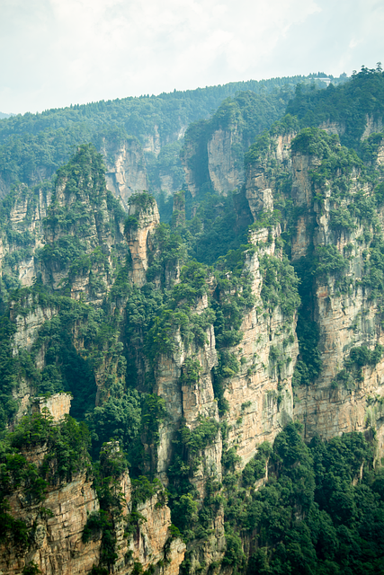 Góry, Klify, Lasy, Zhangjiajie, Natura