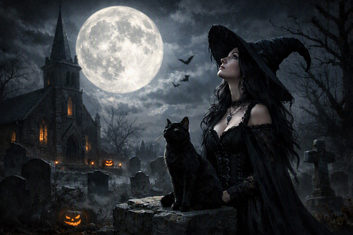 Heks, Halloween, Magie, Fantasie