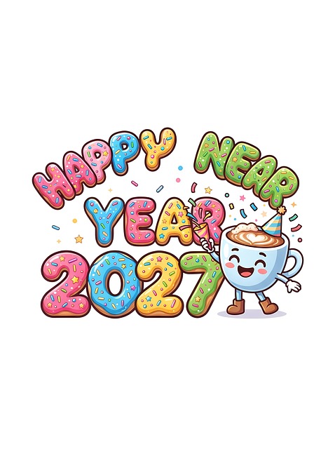 Free Happy New Year 2027 illustration and picture