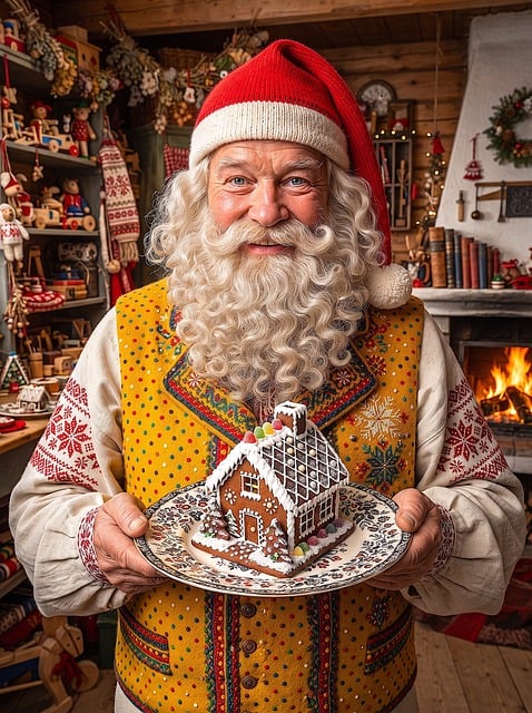 Free Santa Claus Gingerbread illustration and picture