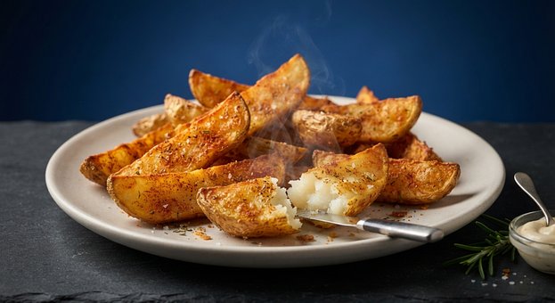 Kartoffelecken, Geröstet, Pommes