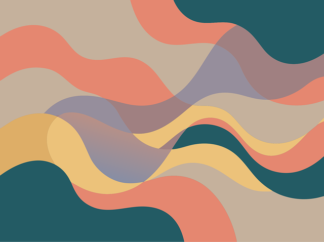 Free abstract wavy coral vector