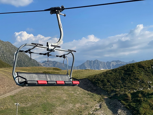 Free Ski Lift Mountains photo and picture